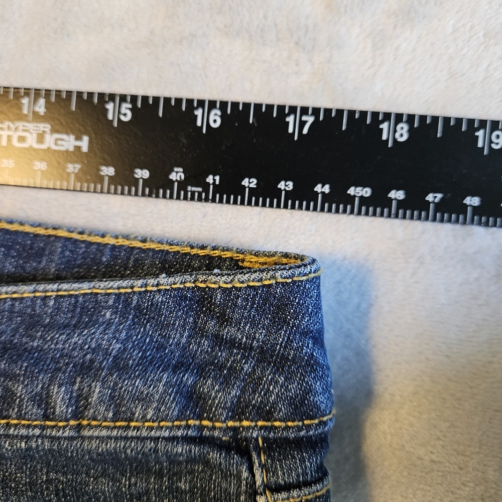 Energie Womens Denim Shorts Size‎ 13 Navy Blue - Picture 6 of 7